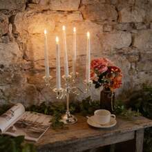 Christmas 6-Pack/12-Pack Flameless LED Taper Candles - Remote Control, Flickering 3D Simulation Candle Light, Plastic Battery Operated Countertop Decor - Adjustable Lighting - Taper Candle - View 4