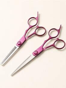 2pcs/1pc Professional Hair Cutting Scissors And Trimmer Set - Stainless Steel Black Gold Hair Cutting Scissors Set With Styling Comb, Ergonomic Design Salon-Grade Home Haircutting Tools, Perfect Gift For Hairstylists - View 9