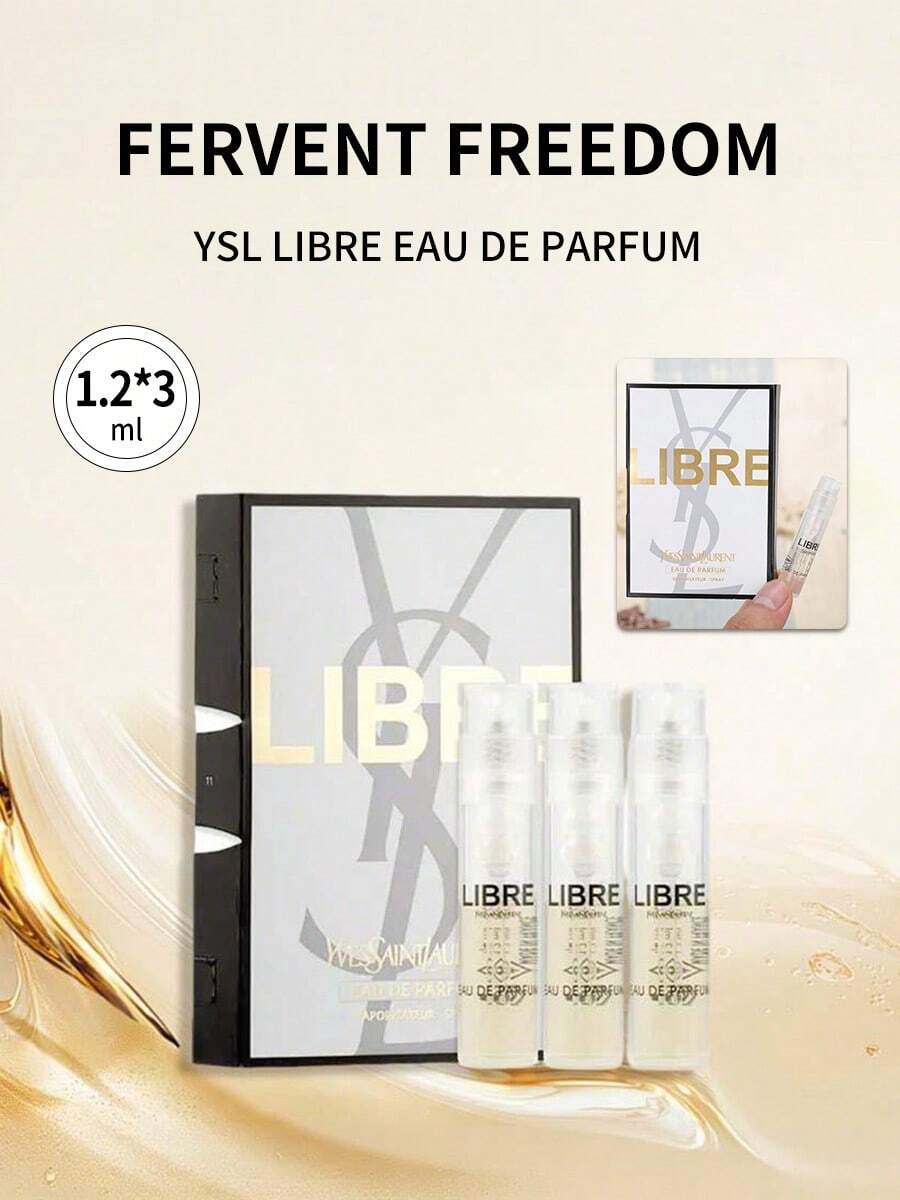6pcs/Set  Libre Women's Perfume, 1.2ml/0.0406fl Oz Travel Size, No Sprayer - 1.2ml/0.0406lf Oz*3 - View 1