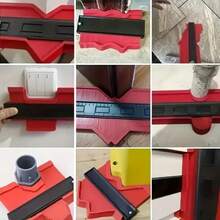 1pc PPSU Adjustable Contour Gauge, Expandable Shape Duplicator Tool For Woodworking, Tile, Carpet And Composite Materials, Non-Electric DIY Home Decor Tool - A - View 7