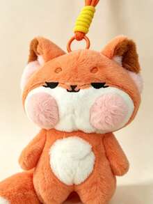 Liontin Boneka Rubah Lucu, Gantungan Kunci Rubah Lembut dan Berbulu, Hiasan Menggemaskan Cocok untuk Ransel, Tas Tangan, dan Kunci, Hadiah Kecil Ideal untuk Teman dan Penggunaan Sehari-hari - Burnt Orange - View 10