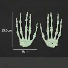 1pc Halloween Skeleton Palm, Suitable For Costume Party, Role Play Decoration, Strap-On Wings, Holiday Costume Prop (Random Color/Style) - Multiple Styles - View 3