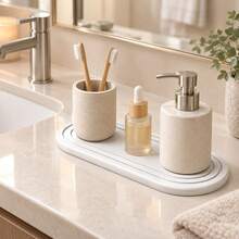1/2pcs Natural Diatomaceous Earth Quick-Drying Sink Tray With Absorbent Stone Pad - Suitable For Kitchen Countertop, Bathroom Vanity Storage, Faucet Mat, Soap Dish And Coaster, Sink Basin Dedicated Moisture-Absorbing And Moisture-Wicking Diatomaceous Stone Technology - 20cm X 10cm - View 13