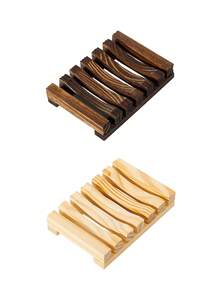 Handmade Wooden Soap Tray, Practical Bathroom Accessory, Self-Draining Soap Dish, Efficient Drainage Design, Suitable For Shower Storage, Home Bathroom Decor, Travel And Camping Essential - Multiple Styles - View 14