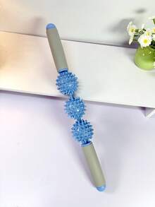 3-Ball Spiky Massage Roller Stick, Deep Tissue Trigger Point Muscle Massager, Portable Yoga Fitness Massage Tool - Multicolor - View 10