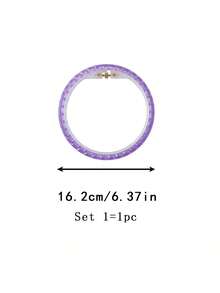 1pc Crystal Embroidery Hoop, Stable Fixation, Suitable For Various Patterns, Can Be Used For Embroidery, Cross Stitch, Punch Needle Embroidery And Other Embroidery Crafts, Suitable For Wall Hanging, Bedroom, Living Room, Study And Decoration - Crystal Embroidery Hoop No. 1 - View 10