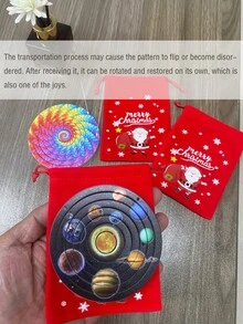 OBOVAY 6環/7環/8環星雲環，新款玩具，旋轉紓壓玩具，多層旋轉結構模型，桌面紓壓裝飾，創意禮物，微縮模型收藏玩具，創意有趣小禮物，適合青少年紓壓玩具，適合辦公室旋轉環紓壓玩具 - 多色2 - 查看 12