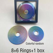 OBOVAY 6-Ring/7-Ring/8-Ring Nebula Ring, New Toy, Rotating Stress Relief Toy, Multi-Layer Rotating Structure Model, Desktop Stress Relief Decor, Creative Gift, Miniature Model Collection Toy, Creative And Interesting Small Gift, Suitable For Teenagers Stress Relief Toy, Suitable For Office Rotating Ring Stress Relief Toy, - Multicolor - View 11