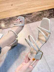 Women Heeled Sandals - White - View 7