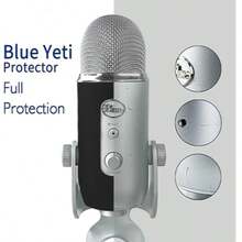 Ốp bảo vệ silicone cho micro Blue Ye Ti & Ye Ti Pro, vỏ bọc cao su mềm chống sốc toàn thân chống bụi chống trầy cho chân đế micro condenser USB Ye Ti, phụ kiện micro cho podcast, livestream, gaming, thu âm, màu đen - Một cỡ - Xem 7
