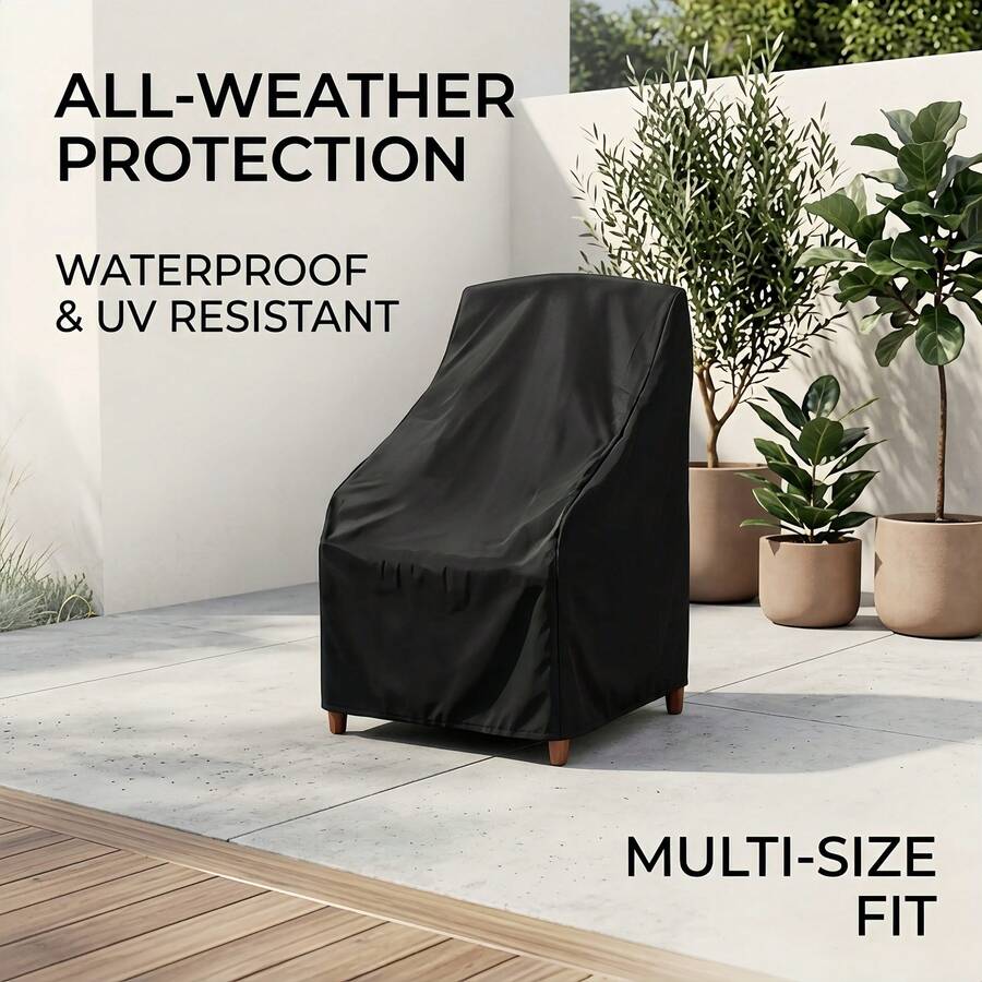 Sarung Kursi Teras yang Dapat Ditumpuk & Sarung Tahan Air untuk Furnitur Luar Ruangan - Sarung Kursi - View 1