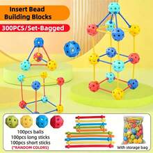 15/90/300pcs Geometric Multicolor Interlocking Plastic Beads Creative 3D Puzzle Building Blocks, Children's Educational Puzzle Toy, Classroom Essential STEMY Construction Interlocking Blocks Toy Set, Suitable For Children 3 Years And Above, Preschool Learning And Imagination Development - Multicolor - View 13
