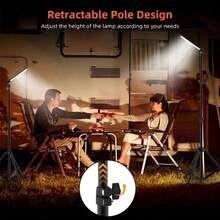 10-Inch Square LED Ring Light With 43.3-Inch Adjustable Tripod And Phone Holder, 3 Lighting Modes, Suitable For Makeup, Live Streaming, Video Conferencing, And Selfies. This Stable Stand Supports DIY Modification And Is Compatible With Cameras - one-size - View 8