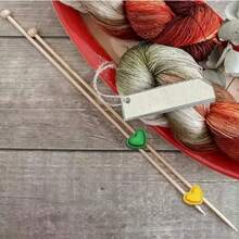 10pcs/Set Knitted Needle Caps, With Hollow Needle, Heart-Shaped Plastic Rope And Spring-Loaded Needle Caps, Suitable For Hand Knitting - Multicolor - View 3