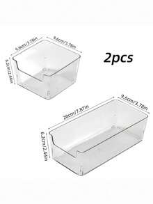 1pc Transparent Desktop Drawer Storage Box, Room Decor, Desktop Storage, Cosmetic Storage, Cosmetic Storage Box, Vanity Drawer Transparent Storage Box Set, Tray Set, Lipstick Perfume Organizer, Vanity Skincare Storage Box, Transparent Multi-Specification Combination Water-Based Lotion Sample Organizer Box, Office Stationery Storage Box, Storage, Storage Organizer, Vanity Skincare Exquisite Display Rack Trapezoid Multi-Layer Shelf - Multicolor - View 6