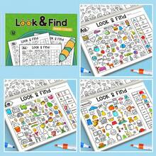 32-Page Seek And Find Game Book, Sudoku And Memory Puzzle, Color Recognition, Durable Travel Cards, Suitable For Home/School, Back To School And Holiday Gifts - Multicolor - View 14