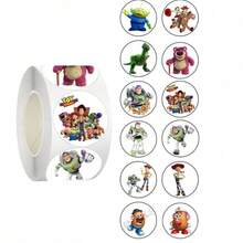 Spin Master Cartoon Toy Story Round Roll Self-Adhesive Stickers, Multi-Character Printed Decorative Labels For Gift Wrapping And Scrapbooking - one-size - View 8