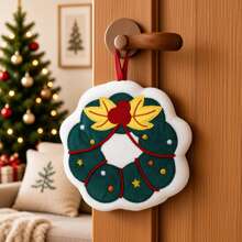 1pc Christmas Hanging Hand Towel, Coral Fleece Hand Towel, Cute Soft Handkerchief, Thickened Absorbent Hand Towel - Multicolor - View 3