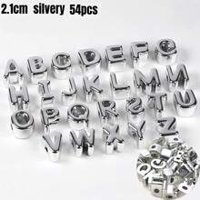 Large Beads. 54pcs, Silver/Gold. Very Suitable For Making Bracelets, Necklaces, Pendants And Other Decorations, With A Delicate And Interesting Style, As Well As Backpacks And Other Decorations. - Multicolor - View 2