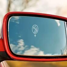 Mary Scripture Stickers Vinyl Decals Car Rearview Mirror Vinyl Stickers - Self-Adhesive Durable Multipurpose Decorative Decals For Cars, Laptops, Water Cups, And Glass Windows - A - View 2