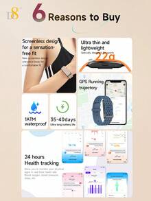 D8 Smart Watch, GPS Runningtrajectory, No Screen Design Smartwatch ...
