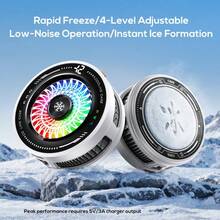 A Multi-Functional Cooling Device, Using Semiconductor Magnetic Absorption Technology, Equipped With A Dual-Purpose Back Clip With Color Lights. It Can Cool Quickly And Is An Ideal Choice For Live Streaming On Various Smartphones And Tablets. - Multicolor - View 2