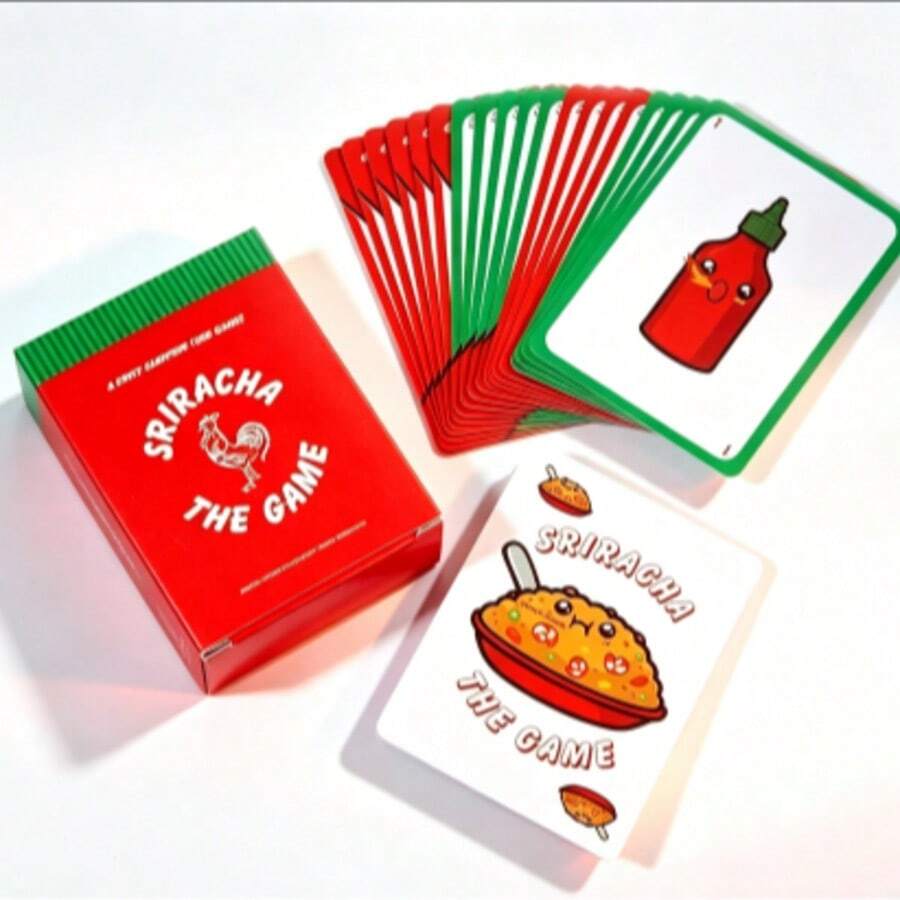 Sriracha The Game Spicy Matching Card Game, Portable Family Party Tabletop Game, Multi-Player Fast Reaction Interactive Game, Suitable For Birthday, Holiday Gathering, Game Night, Perfect Party Atmosphere Gift For All Ages - Multicolor - View 1