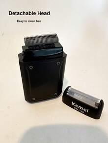 Kemei Electric Shaver, Portable Shaver For Men, Travel Shaver, Type-C USB Rechargeable Shaver, Gift For Men, Home Daily Shaving Machine, New Shaver KM-T68 - Black - View 9