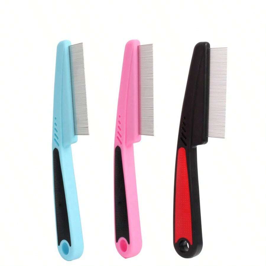 Pet Comb New Stainless Cat Comb Cat And Dog Universal Dense Teeth Anti Lice And Anti Floating Hair Cleaning And Beauty Needle Comb Pet Hair Combing Tool - View 1