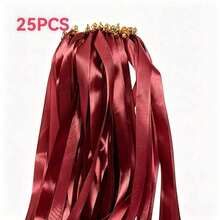 10PCS/20PCS/30pcs Mixed Color Wedding Party Ribbons - Colorful Tassel Ribbons Fairy Wands With Bamboo Sticks And Gold Bells, Perfect For Weddings, Parties And Celebrations - Blue, Purple, Green And Various Multi-Color Functional Decorations - View 14