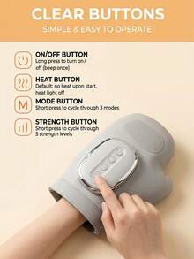 FIYIBAN 1pc Smart Hand Massager With Heat Compression And Air Pressure, Fatigue Relief, USB Rechargeable, Portable, Great Gift For Office Workers, Elderly And Homemakers - Multicolor - View 8