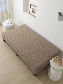 Foldable Jacquard Sofa Cover, Suitable For Armless Sofa Beds . New Style. Easter, Thanksgiving, Wedding Fall Decor - Camel - View 11