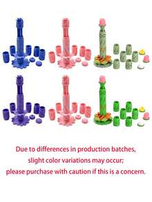 Modular Clay Bloom Maker,With Clay Tools,DIY Clay Flower Maker Kit,Flower Tower Clay Extruder Mold Set,Plastic Mold,DIY Bouquet Making,Handmade Flower Craft,Suitable For Modeling Dough,Clay,Gifts For Craft Enthusiasts,Christmas Gifts,Party Favors - Multicolor - View 10