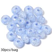 30pcs/Pack Acrylic Transparent Colorful Filled Heart & Star Pattern Large Hole Abacus Beads DIY Bracelet Necklace Phone Chain Pendant Jewelry Making Accessories - Large-hole Beads - View 16