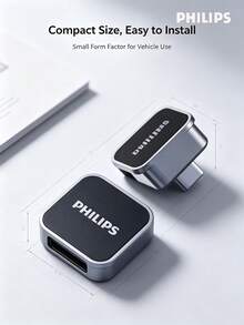 PHILIPS Type-C Car USB Drive For Dash Cam Sentry Mode 4K Video Recording 160MB/S High Speed Compatible With  Li Auto Zhiji Leapmotor Chery XPeng Deepal MG 64G Approx. 16 Hours Storage 15UA - View 2