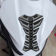 1PC Universal 3D Motorcycle Fuel Tank Sticker, Fuel Tank Protection Film, Self-Adhesive Waterproof Motorcycle Fuel Tank Sticker - A - View 4