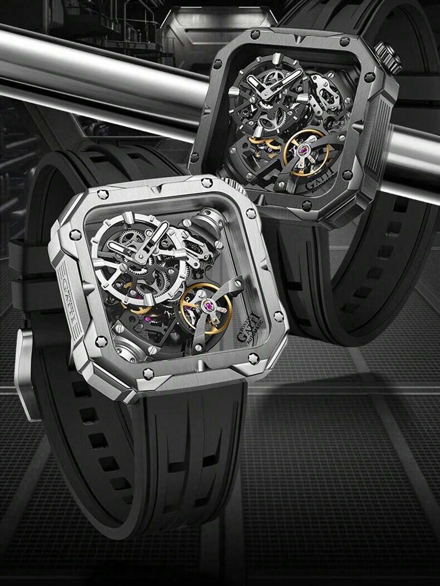 POEDAGAR Mechanical Watch Multifunction Waterproof Tourbillon Fashion Luxury Men's Watch Export Hot-Selling Wristwatch