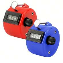 2pcs/1pc Black & White Handheld Tally Counter, 4-Digit Counter, Suitable For Coaches, Fishing, Golf, Learning Supplies (Non-Electric) - Multicolor - View 3