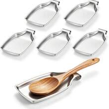 Coffee Station Kitchen Stainless Steel Spoon Holder, Silver, Dishwasher , Holds Spoons, Spatulas, Spoon Rests, Keeps Kitchen Countertop And Stove Clean, Non-Slip Bottom Design - Silver - View 1