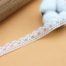 2入 2M 白色波浪花卉蕾絲緞帶 1.5CM寬 DIY衣飾禮品包裝裝飾飾邊 - 絲帶 - 查看 18