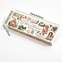 20 Gulungan Pita Washi Natal - 5 Ukuran Campuran, Pita Perekat Motif Salju dan Rusa, Sempurna untuk Dekorasi Perencana, Kartu Buatan Tangan, dan Scrapbooking Liburan, Hadiah Ideal untuk Pecinta Kerajinan Tangan - beraneka warna - View 9
