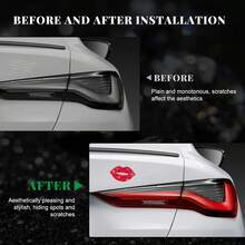 WENSIDUO 4pcs Rhinestone Red Lips Stickers, Self-Adhesive Shiny Lip-Shaped Decals, Glitter Crystal Lip Stickers, Removable DIY Decorative Stickers For Car, Mirror, Refrigerator, Laptop, Phone Case, Clothing, Party Crafts - Red Lip Sticker - View 10