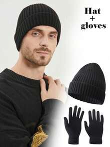 1PC Unisex Minimalist Solid Color Fashion Winter Warm Hat, Adjustable Elastic Size, Suitable For Daily Outdoor Warmth, Christmas Gift, New Year Gift - Multicolor - View 3