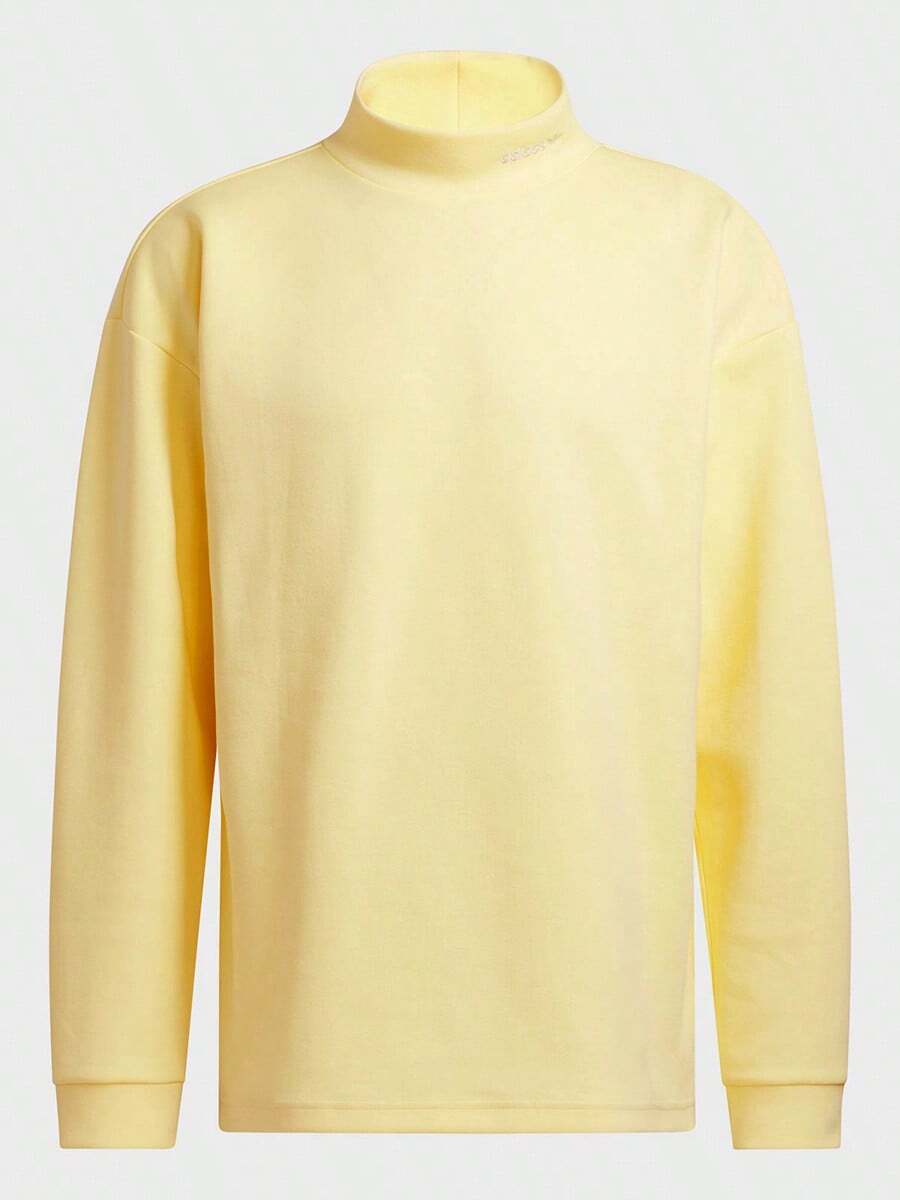 Adidas Áo nỉ chui đầu cổ nửa cao thể thao casual tập bóng rổ unisex cho nam nữ, mùa xuân/thu, đồ đôi IY7380 - Màu vàng - Xem 1