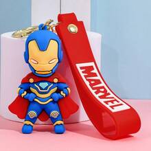 Hasbro Iron Man PVC Figure Keychains With Printed Wrist Strap Portable Bag Charm For Collecting Enthusiasts Backpack Handbag Daily Accessory Collection Gift - One Size - View 10