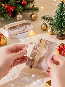 1/2/6pcs Mini Transparent Jewelry Storage Bags, Portable Velvet Zipper Pouches, Travel Carry-On Earring Necklace Ring Organizer, Anti-Oxidation Anti-Tangle, Pocket-Sized Delicate Jewelry Storage Bag, Christmas Gift - Multicolor - View 2
