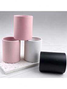 2pcs White Round Flower Box, Fresh Flower Packaging Small Gift Box, Valentine's Day Fresh Flower Packaging Small Flower Bucket, Handheld Flower Bucket Mini Hug Bucket - Multicolor - View 6