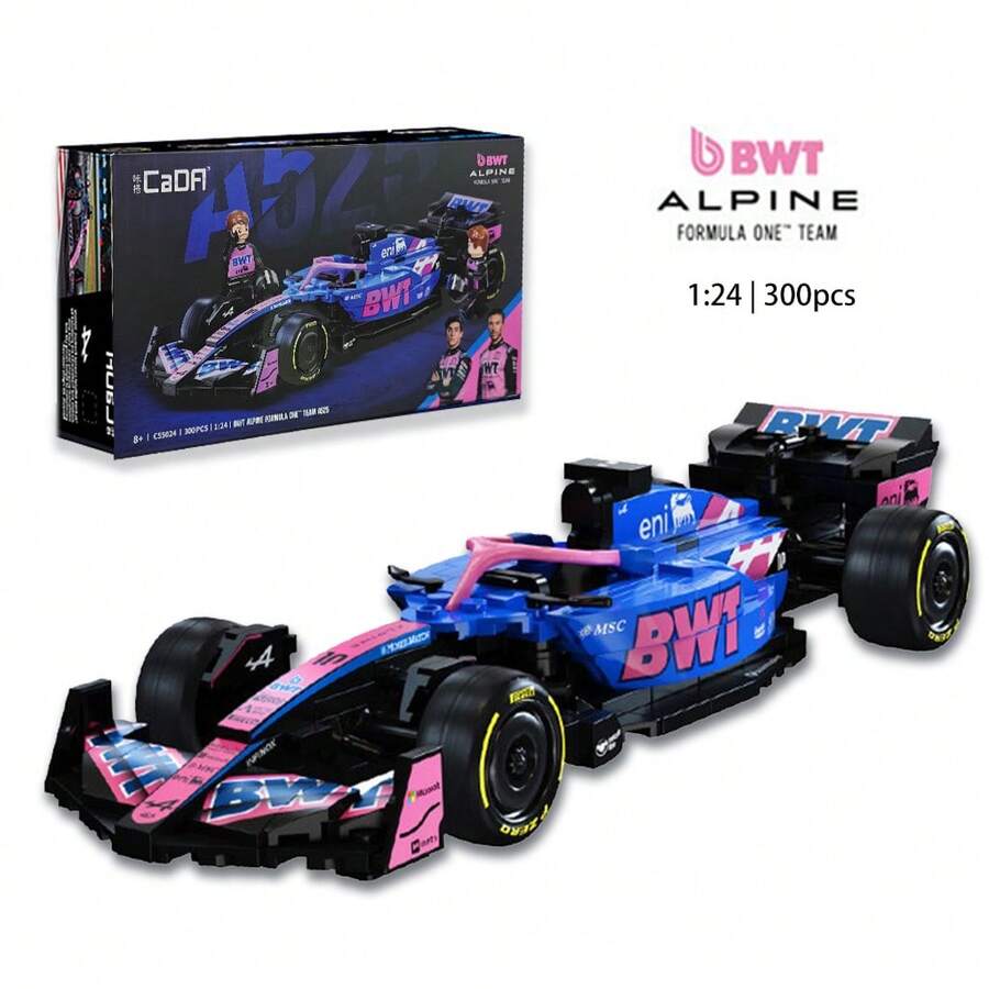 CADA-1:24 BWT ALPINE TEAM A525 Building Block Racing Car PIERRE GASLY Celebrity Style - Multicolor - View 1