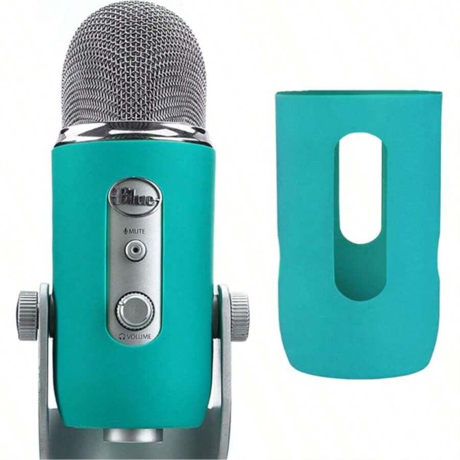 Casing Silikon Blue Ye Ti - Pelindung Silikon Perlindungan Penuh untuk Mikrofon Blue Ye Ti & Ye Ti Pro - Pelindung Mikrofon Anti Debu dan Anti Gores untuk Studio Rumahan, Streaming, Podcast, dan Pengaturan Rekaman (Hijau Giok) - Satu-Ukuran - View 1
