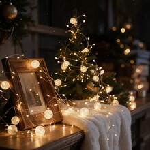 1pc Cracked Glass Ball String Lights LED Copper Wire Light Strip, Cracked Ball Lights, Battery Powered (Battery Not Included), Suitable For Bedroom, Home Decor, Family Gatherings, Birthday And Wedding - Ice Crackle Ball Firecracker Light - View 10